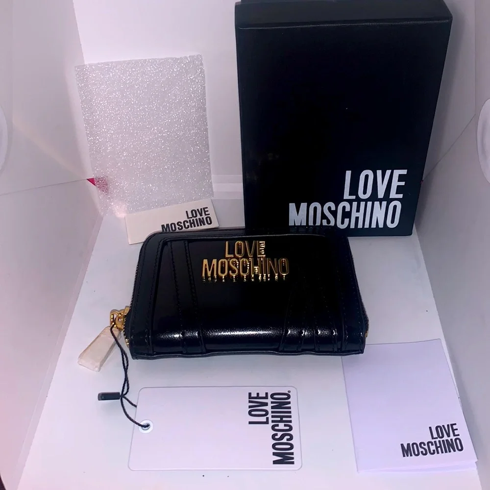 NWT Love Moschino Leather Wallet - Picture 3 of 7